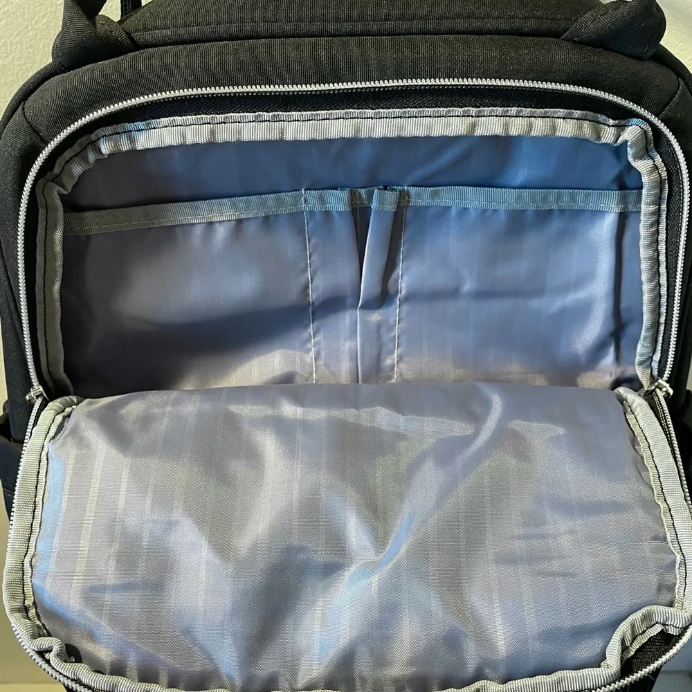 Vankean Black Laptop Computer Backpack Men Women USB Many Pockets Travel
